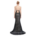 Starzz 2016 sin mangas negro brillantes lentejuelas Backless vestido de fiesta formal vestido de noche ST000072-1